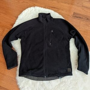 Mec fleece zipper sweater black women's small